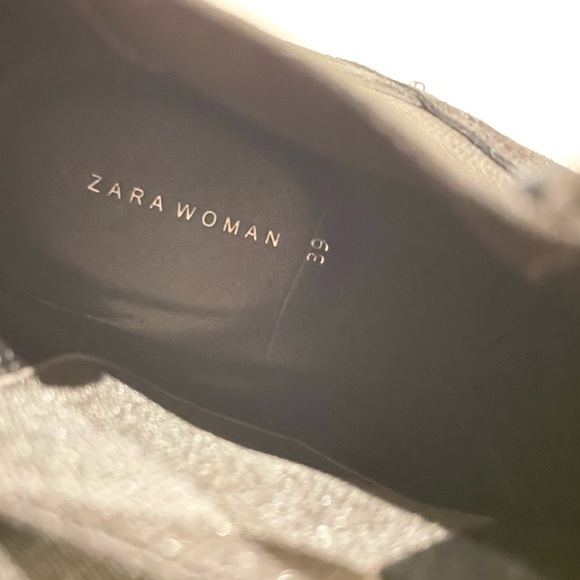 New Zara Woman suede Chelsea ankle boots sz 39 - Picture 9 of 13